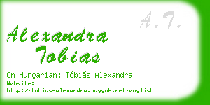 alexandra tobias business card